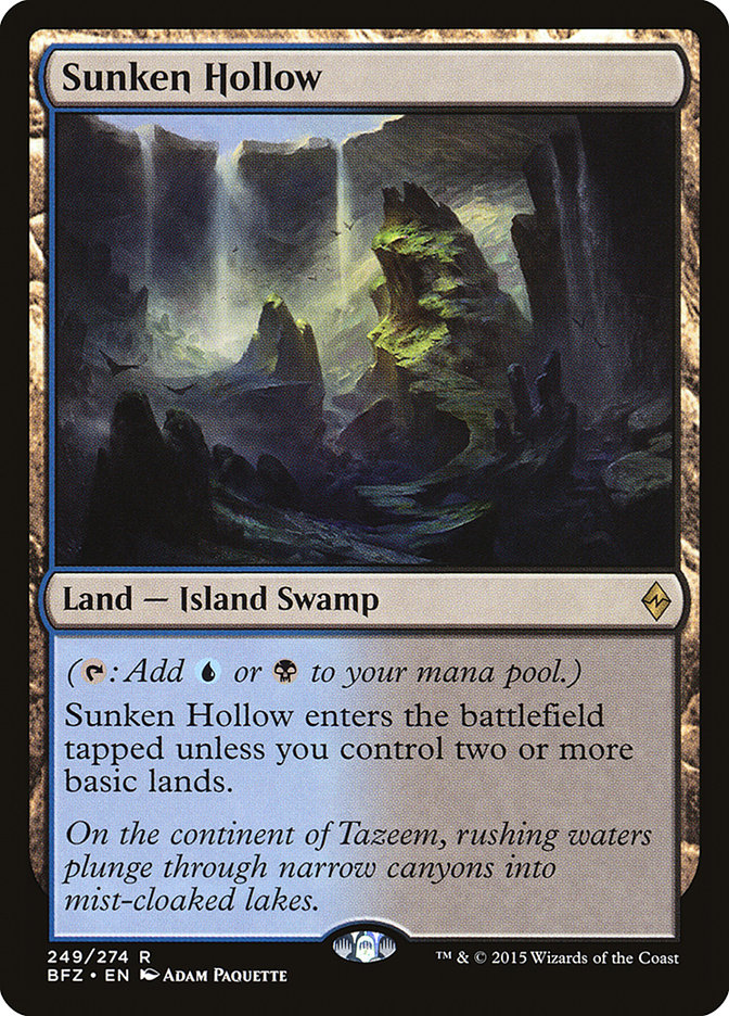Sunken Hollow [Battle for Zendikar] | Game Master's Emporium (The New GME)