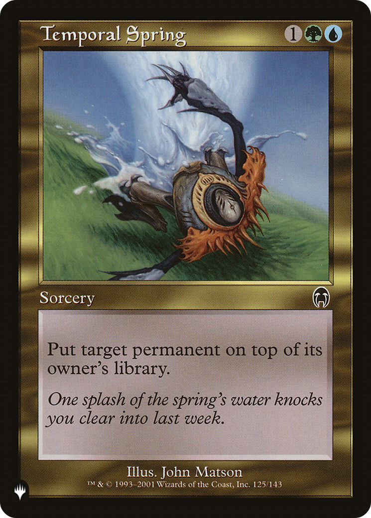 Temporal Spring [The List] | Game Master's Emporium (The New GME)