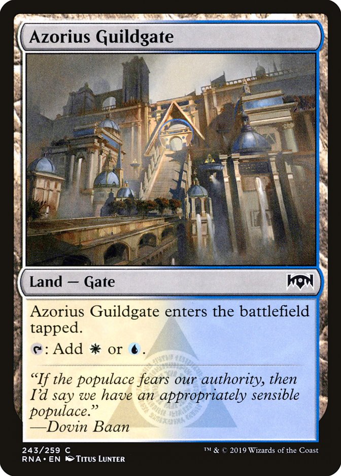 Azorius Guildgate (243/259) [Ravnica Allegiance] | Game Master's Emporium (The New GME)