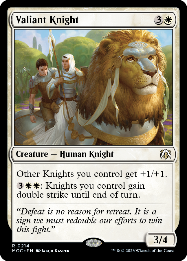 Valiant Knight [March of the Machine Commander] | Game Master's Emporium (The New GME)