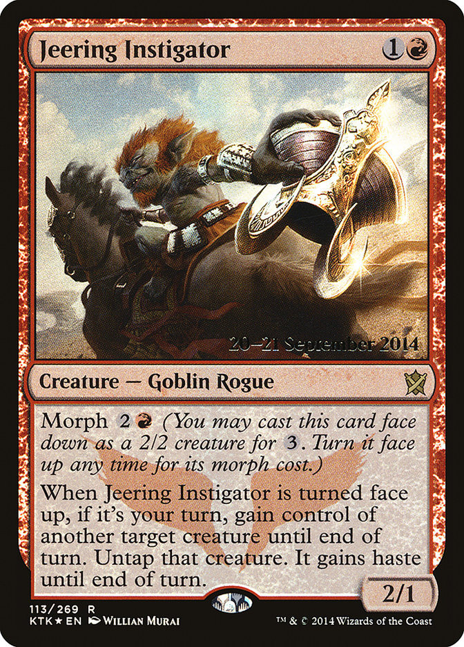 Jeering Instigator [Khans of Tarkir Prerelease Promos] | Game Master's Emporium (The New GME)