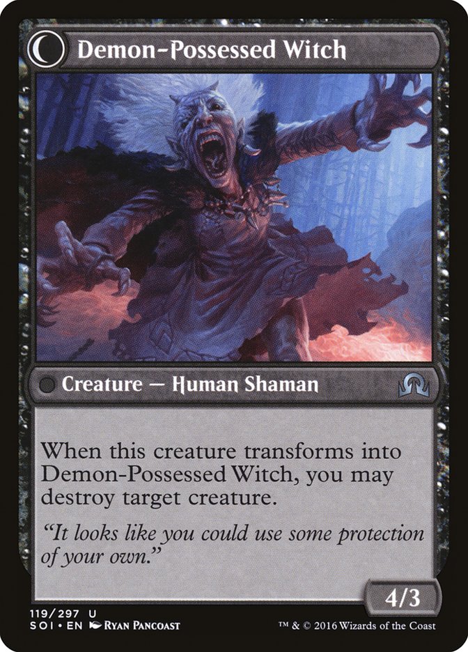 Kindly Stranger // Demon-Possessed Witch [Shadows over Innistrad] | Game Master's Emporium (The New GME)