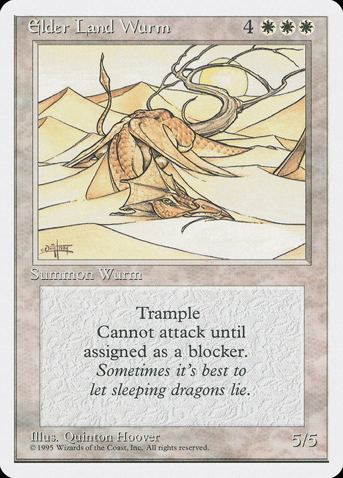 Elder Land Wurm [Fourth Edition] | Game Master's Emporium (The New GME)