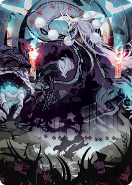 Echo of Death's Wail Art Card [Kamigawa: Neon Dynasty Art Series] | Game Master's Emporium (The New GME)