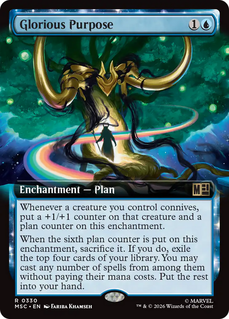 Glorious Purpose (Extended Art) [Marvel Super Heroes Commander] | Game Master's Emporium (The New GME)