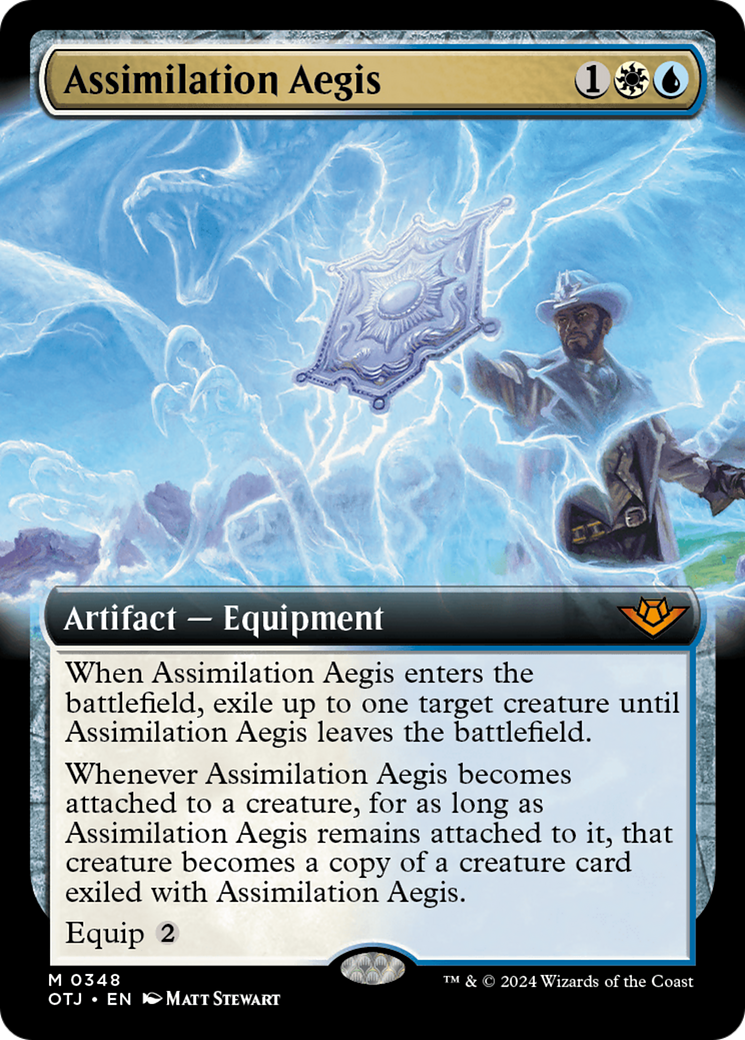 Assimilation Aegis (Extended Art) [Outlaws of Thunder Junction] | Game Master's Emporium (The New GME)