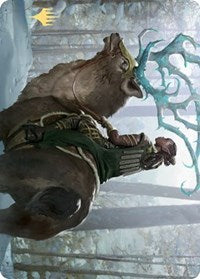 Boreal Outrider Art Card (Gold-Stamped Signature) [Kaldheim Art Series] | Game Master's Emporium (The New GME)