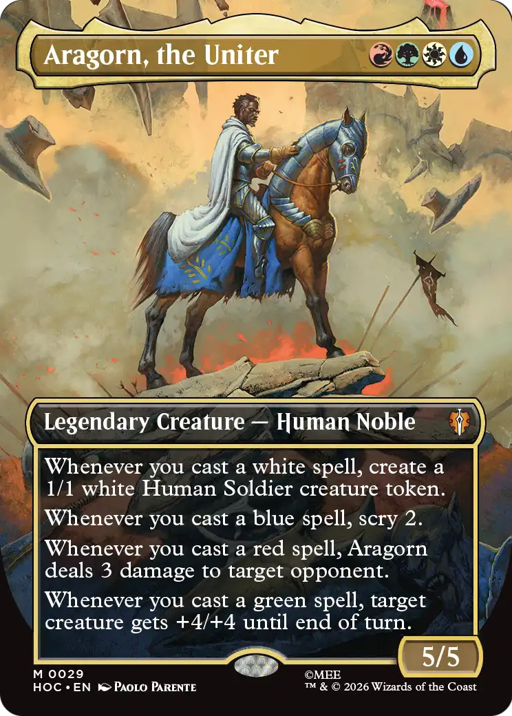 Aragorn, the Uniter (Borderless) [The Hobbit: Eternal-Legal] | Game Master's Emporium (The New GME)