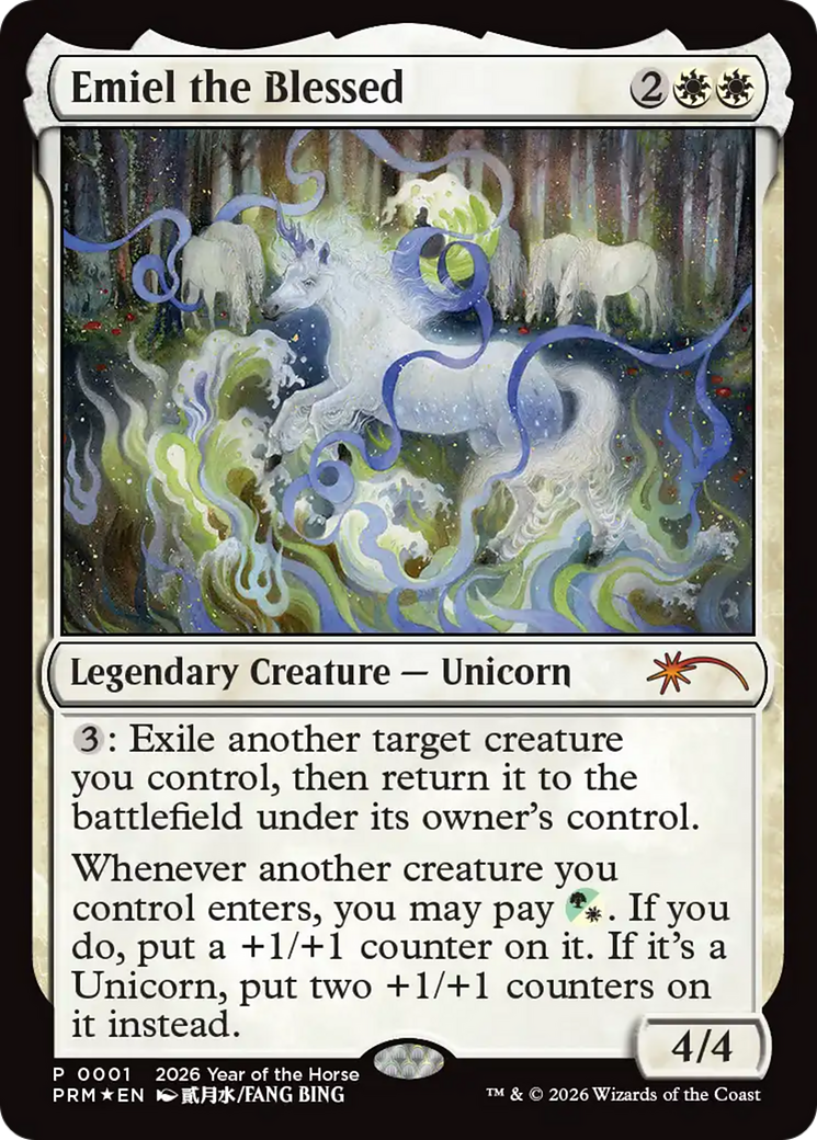 Emiel the Blessed (Year of the Horse 2026) [Standard Showdown Promos] | Game Master's Emporium (The New GME)