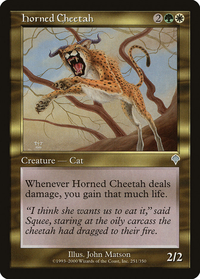 Horned Cheetah [Invasion] | Game Master's Emporium (The New GME)