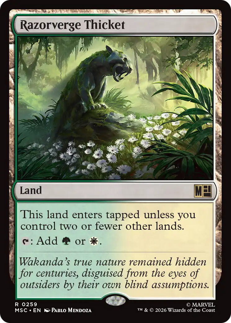 Razorverge Thicket (Surge Foil) [Marvel Super Heroes Commander] | Game Master's Emporium (The New GME)