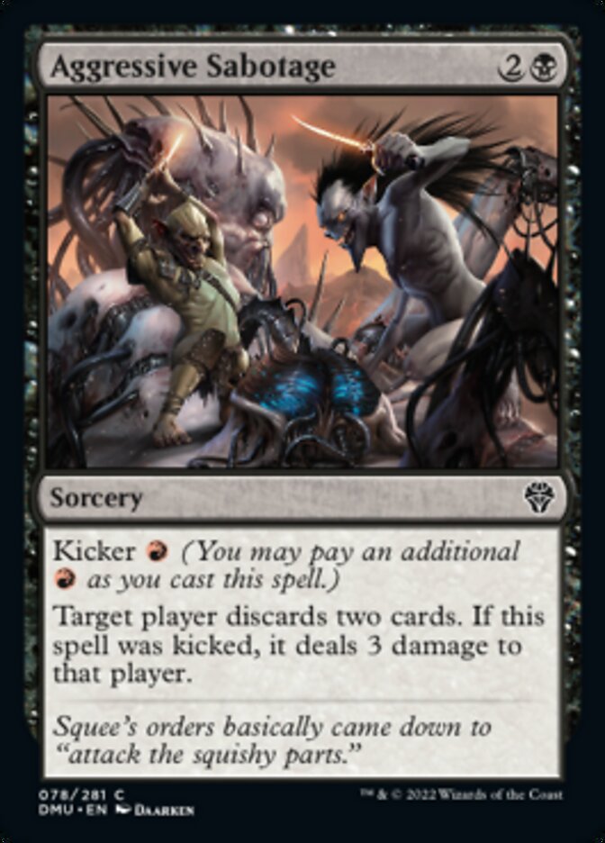 Aggressive Sabotage [Dominaria United] | Game Master's Emporium (The New GME)