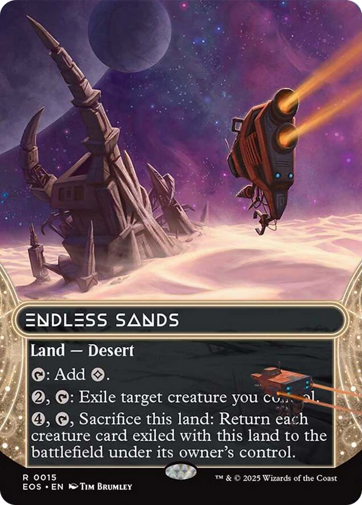 Endless Sands (0015) (Borderless) [Edge of Eternities: Stellar Sights] | Game Master's Emporium (The New GME)