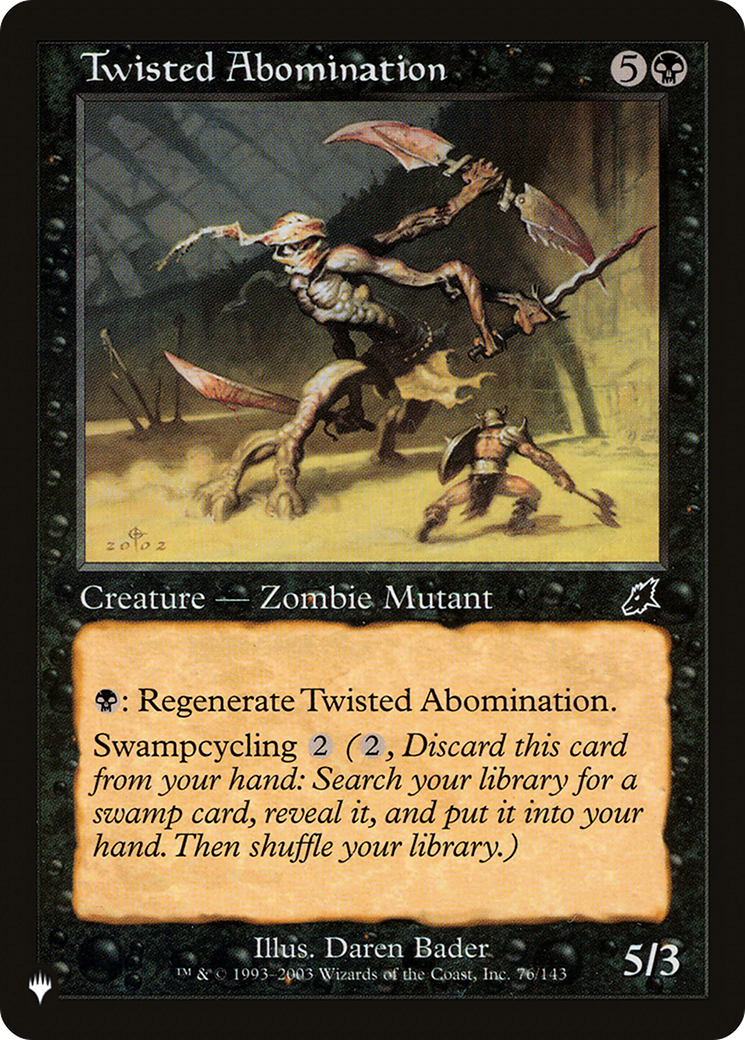 Twisted Abomination [The List Reprints] | Game Master's Emporium (The New GME)