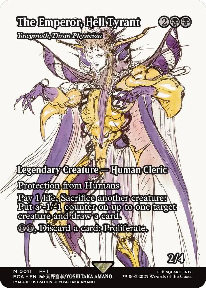 The Emperor, Hell Tyrant - Yawgmoth, Thran Physician (Showcase) [FINAL FANTASY : Through the Ages] | Game Master's Emporium (The New GME)