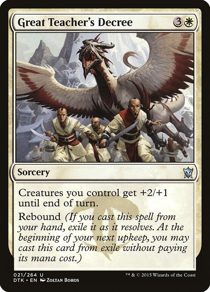 Great Teacher's Decree [Dragons of Tarkir] | Game Master's Emporium (The New GME)