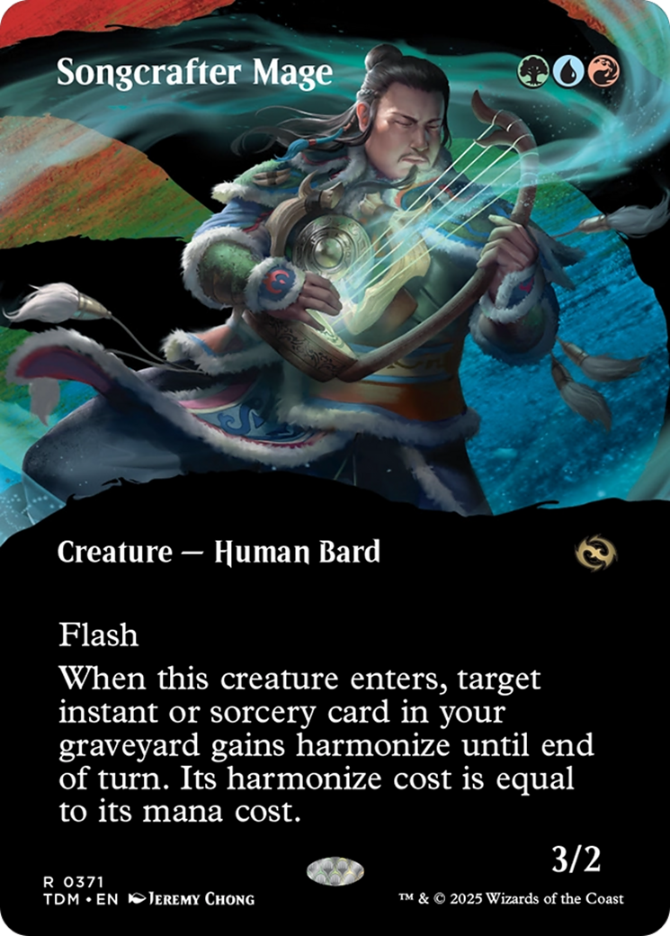 Songcrafter Mage (Borderless) [Tarkir: Dragonstorm] | Game Master's Emporium (The New GME)
