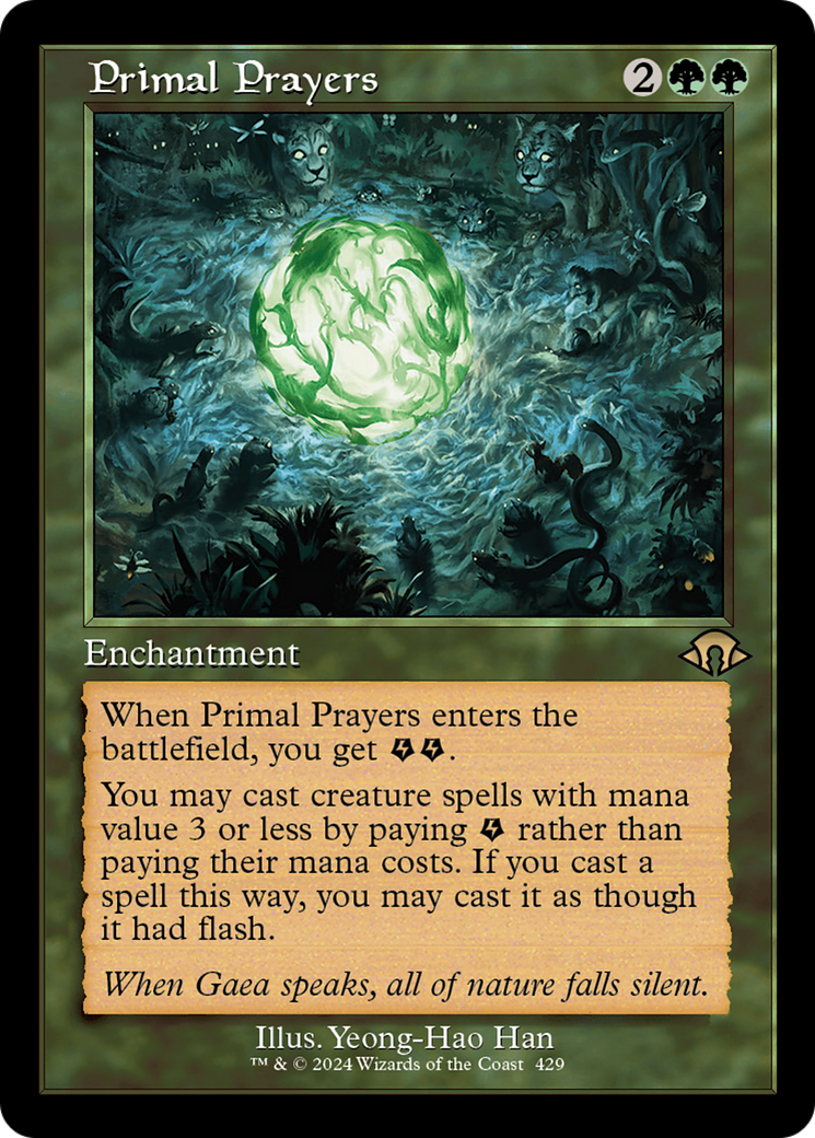 Primal Prayers (Retro) [Modern Horizons 3] | Game Master's Emporium (The New GME)