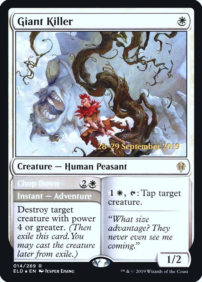 Giant Killer // Chop Down [Throne of Eldraine Prerelease Promos] | Game Master's Emporium (The New GME)