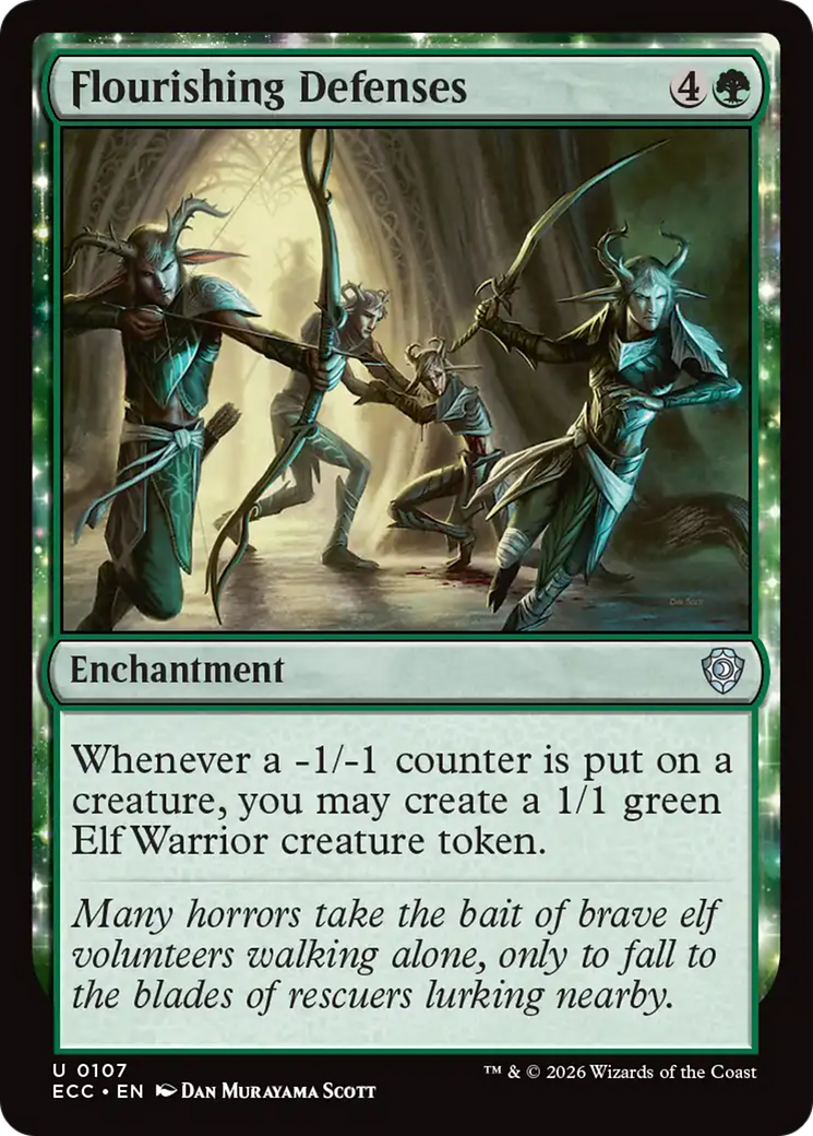Flourishing Defenses [Lorwyn Eclipsed Commander] | Game Master's Emporium (The New GME)