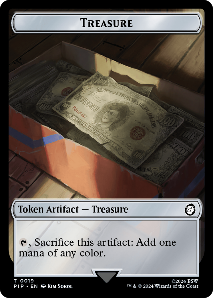 Soldier (004) // Treasure (019) Double-Sided Token [Fallout Tokens] | Game Master's Emporium (The New GME)