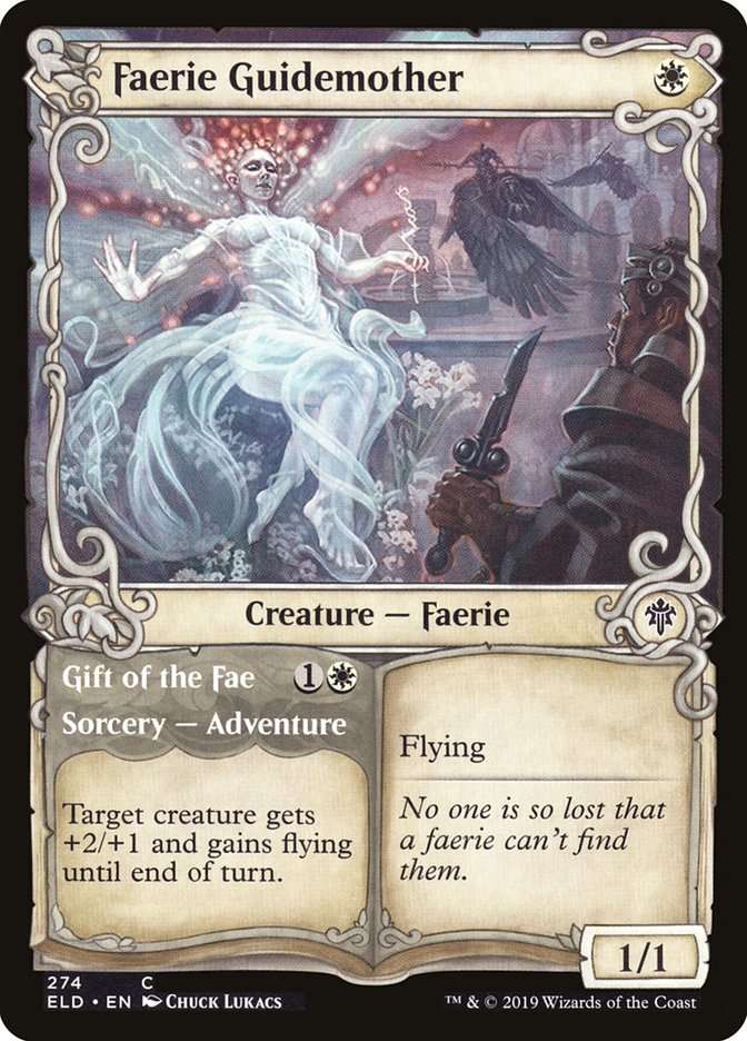 Faerie Guidemother // Gift of the Fae (Showcase) [Throne of Eldraine] | Game Master's Emporium (The New GME)