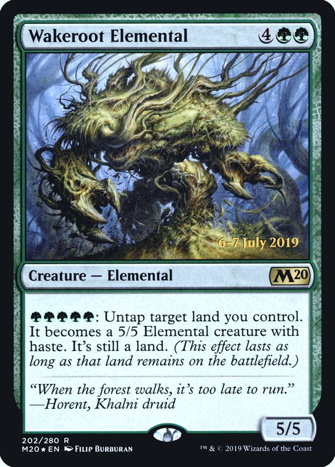 Wakeroot Elemental [Core Set 2020 Prerelease Promos] | Game Master's Emporium (The New GME)