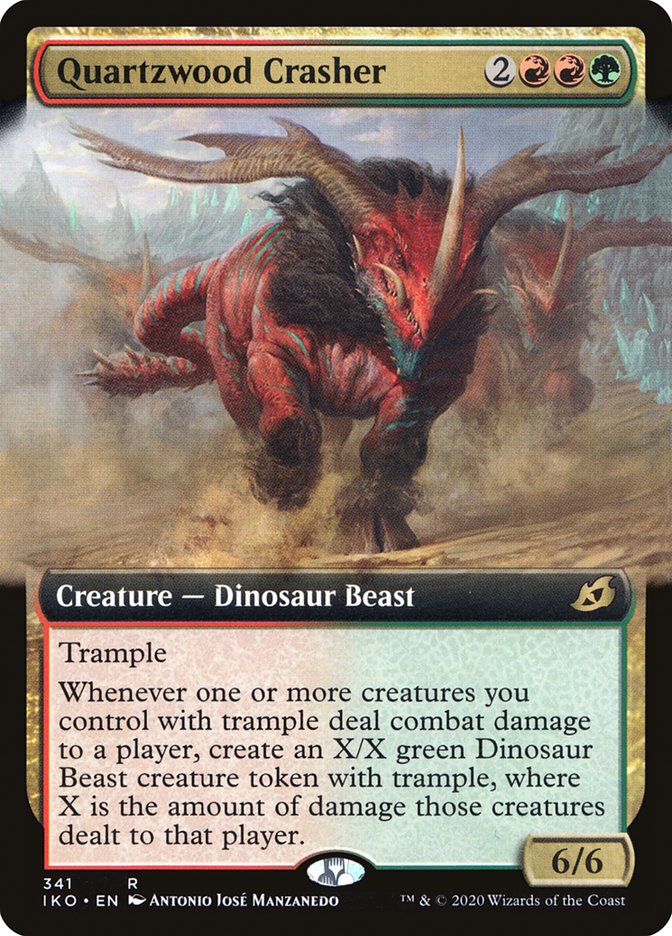 Quartzwood Crasher (Extended Art) [Ikoria: Lair of Behemoths] | Game Master's Emporium (The New GME)