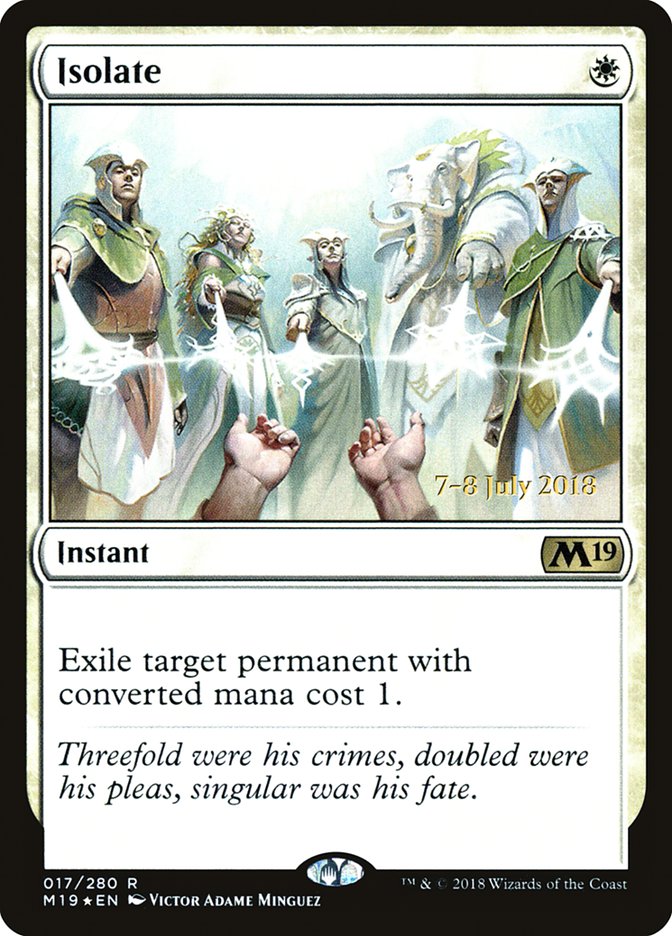 Isolate [Core Set 2019 Prerelease Promos] | Game Master's Emporium (The New GME)
