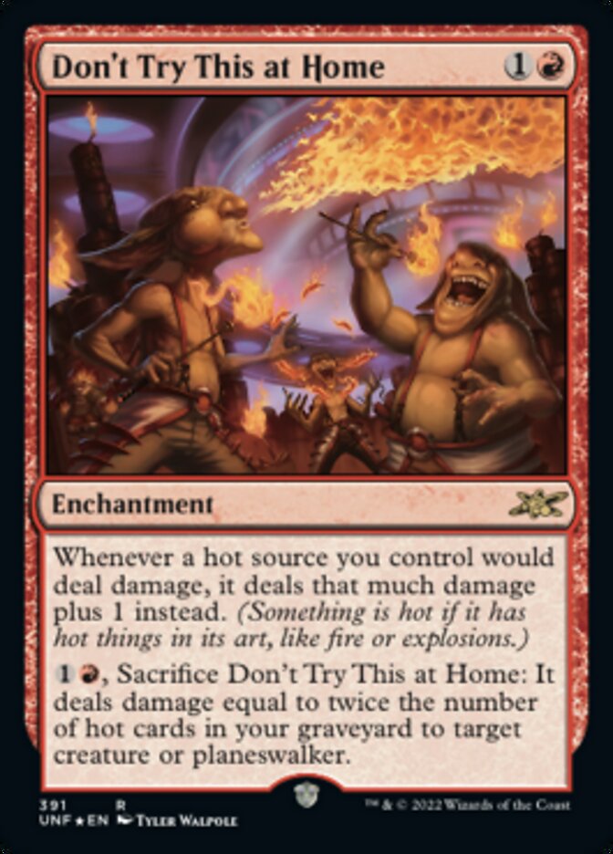 Don't Try This at Home (Galaxy Foil) [Unfinity] | Game Master's Emporium (The New GME)