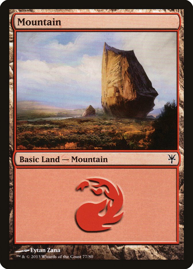 Mountain (77) [Duel Decks: Sorin vs. Tibalt] | Game Master's Emporium (The New GME)
