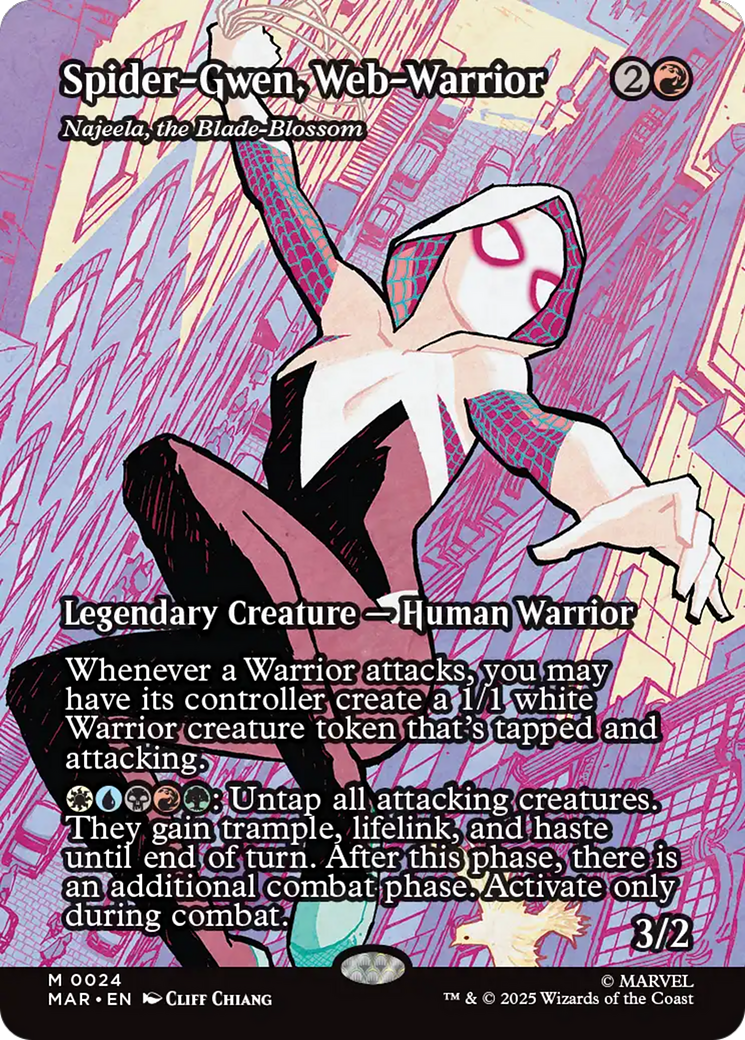 Spider-Gwen, Web-Warrior - Najeela, the Blade-Blossom [Marvel Universe: Eternal-Legal] | Game Master's Emporium (The New GME)