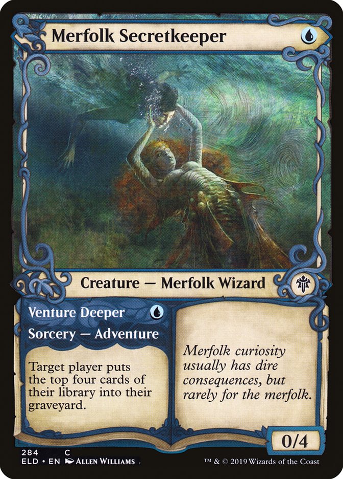 Merfolk Secretkeeper // Venture Deeper (Showcase) [Throne of Eldraine] | Game Master's Emporium (The New GME)