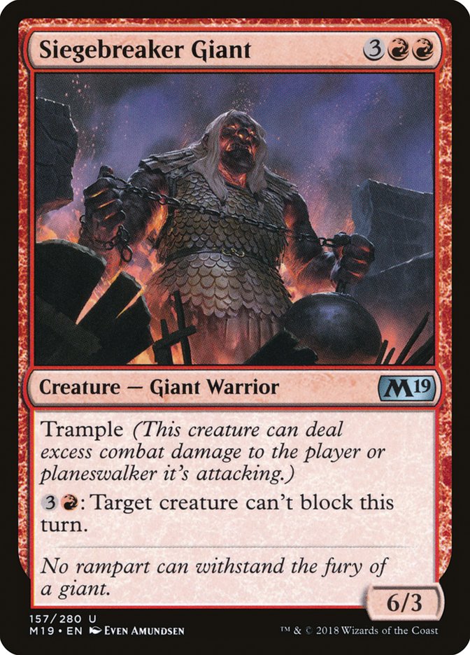 Siegebreaker Giant [Core Set 2019] | Game Master's Emporium (The New GME)