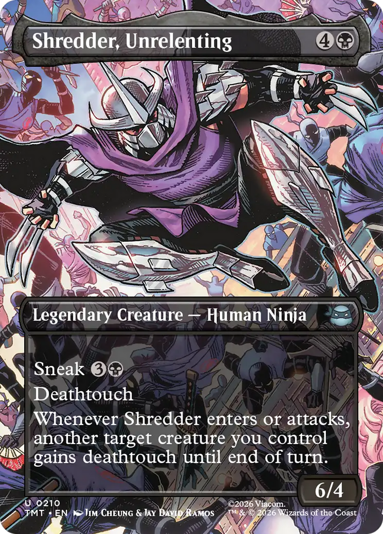 Shredder, Unrelenting (Borderless) [Teenage Mutant Ninja Turtles] | Game Master's Emporium (The New GME)