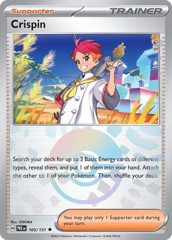 Crispin (105/131) (Poke Ball Pattern) [Scarlet & Violet: Prismatic Evolutions] | Game Master's Emporium (The New GME)