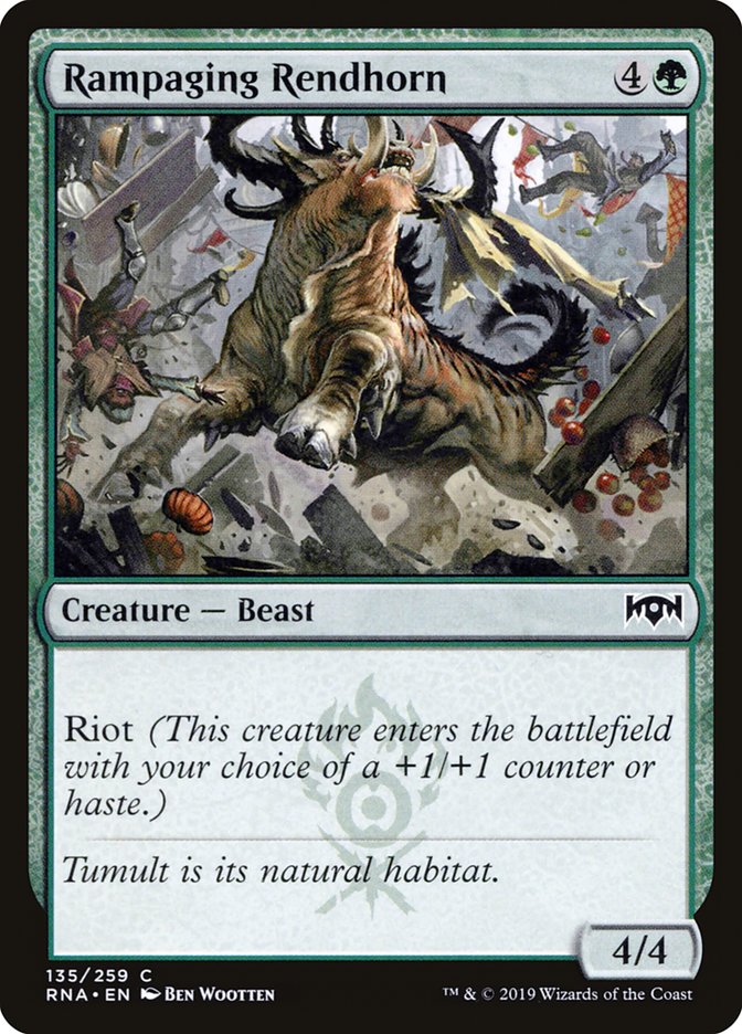 Rampaging Rendhorn [Ravnica Allegiance] | Game Master's Emporium (The New GME)