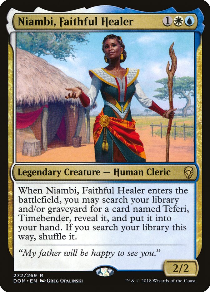 Niambi, Faithful Healer [Dominaria] | Game Master's Emporium (The New GME)
