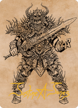 Sarevok, Deathbringer Art Card (Gold-Stamped Signature) [Commander Legends: Battle for Baldur's Gate Art Series] | Game Master's Emporium (The New GME)
