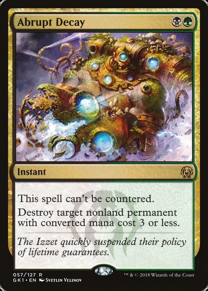 Abrupt Decay [Guilds of Ravnica Guild Kit] | Game Master's Emporium (The New GME)