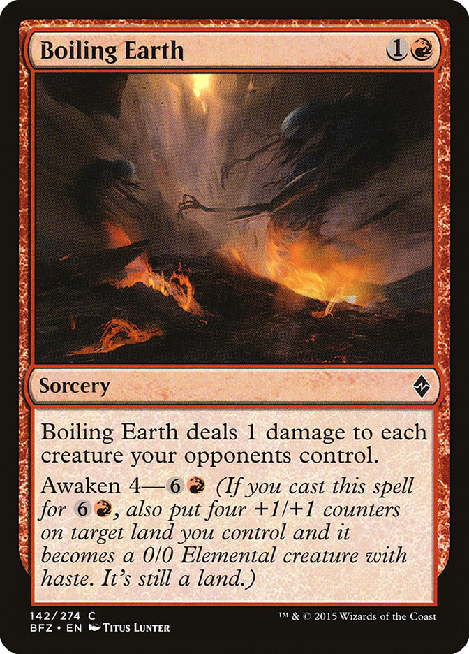 Boiling Earth [Battle for Zendikar] | Game Master's Emporium (The New GME)