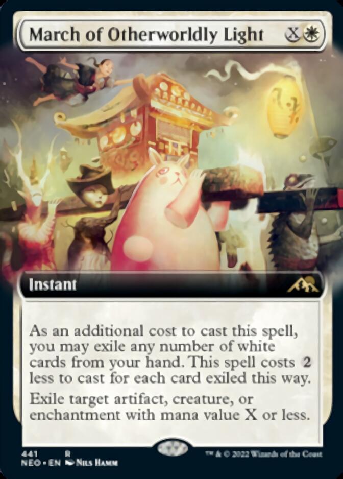 March of Otherworldly Light (Extended Art) [Kamigawa: Neon Dynasty] | Game Master's Emporium (The New GME)