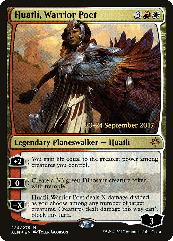 Huatli, Warrior Poet [Ixalan Prerelease Promos] | Game Master's Emporium (The New GME)