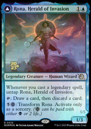 Rona, Herald of Invasion // Rona, Tolarian Obliterator [March of the Machine Prerelease Promos] | Game Master's Emporium (The New GME)