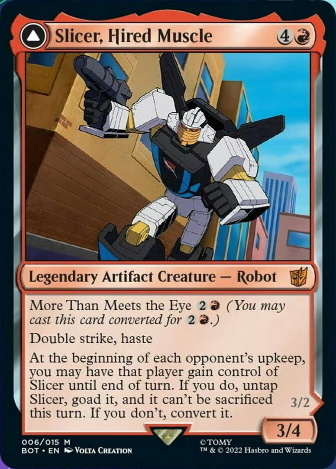 Slicer, Hired Muscle // Slicer, High-Speed Antagonist [Transformers] | Game Master's Emporium (The New GME)