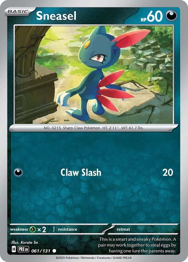 Sneasel (061/131) [Scarlet & Violet: Prismatic Evolutions] | Game Master's Emporium (The New GME)