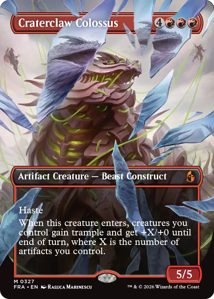 Craterclaw Colossus (Borderless) (0327) [Reality Fracture] | Game Master's Emporium (The New GME)