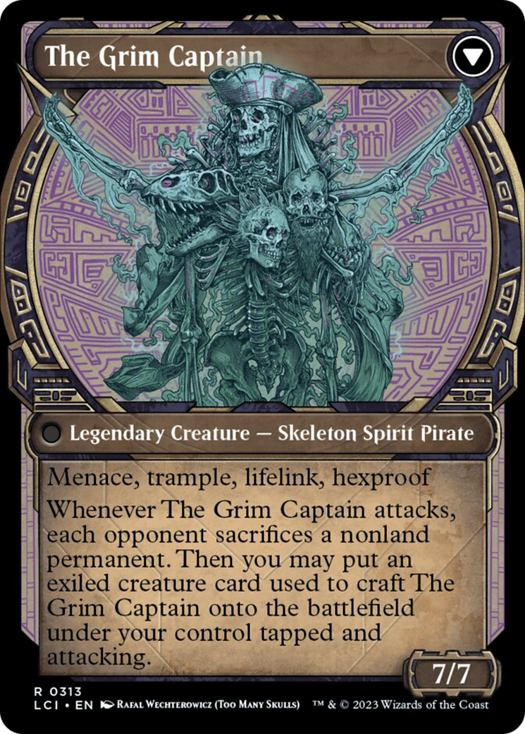 Throne of the Grim Captain // The Grim Captain (Showcase) [The Lost Caverns of Ixalan] | Game Master's Emporium (The New GME)