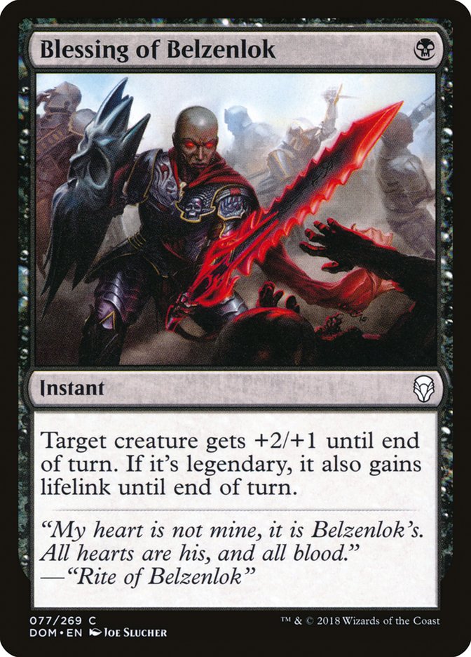 Blessing of Belzenlok [Dominaria] | Game Master's Emporium (The New GME)