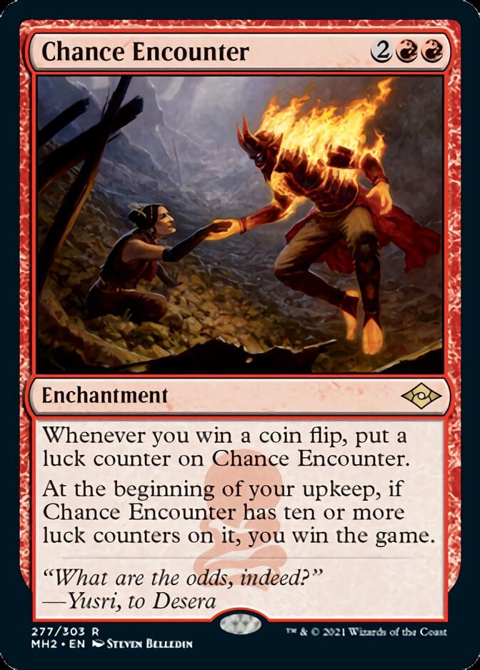 Chance Encounter (Foil Etched) [Modern Horizons] | Game Master's Emporium (The New GME)